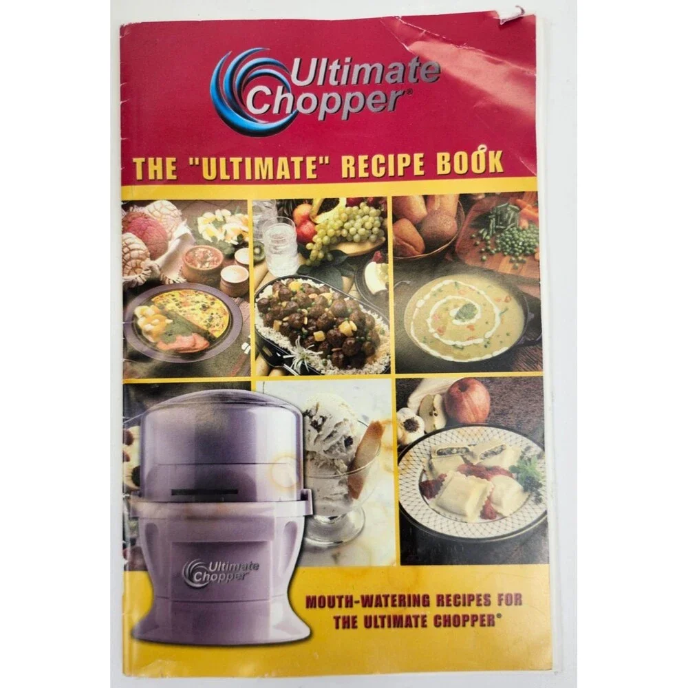 Ultimate Chopper CH-1 Food Processor White Works Great 750 Watts Max Power
